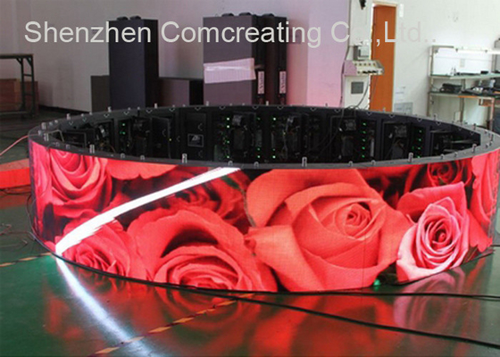 Hoisting Cabinet SMD Digital Custom LED Display P4 Indoor Full Color Curve Advertising Screen