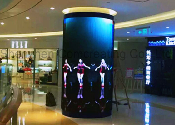 OEM Customized SMD P6 HD Column Full Color LED Video Walls Front Service Led Advertising Display Board For Shopping Mall