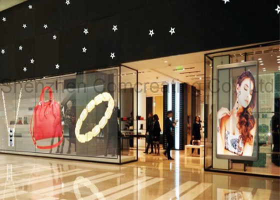 Ultra Light Commercial Advertising Transparent LED Display, SMD Full Color Curtain LED Video Screen for Shop Windows