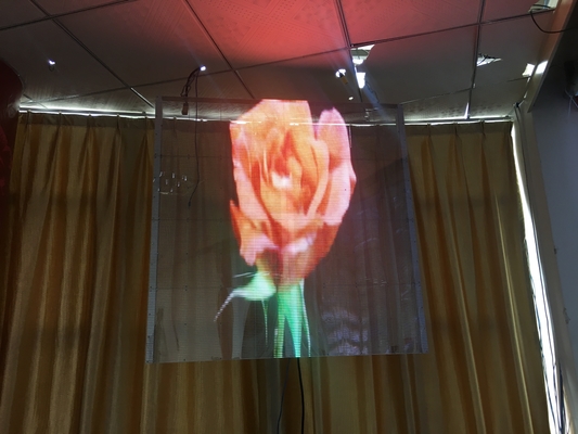 투명한 주도하는 패널 4K 주도하는 비디오 월은 P3.91 알루미늄 광고 광고를 타일로 덮습니다