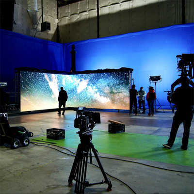 프프스 Vp 사실상 제작 영화 스튜디오 벽 몰입형 LED 스크린 7680 hz Hd P2.6