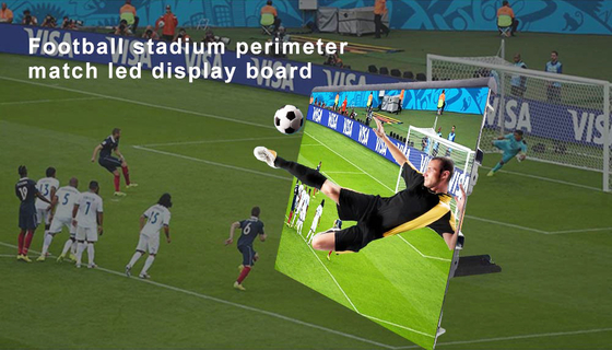 축구 경기장 디스플레이 화면 비디오트론 P10 주도하는 페리미터 광고 시스템